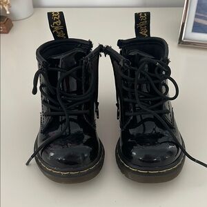 Dr. Martens Black Patent Leather Boots